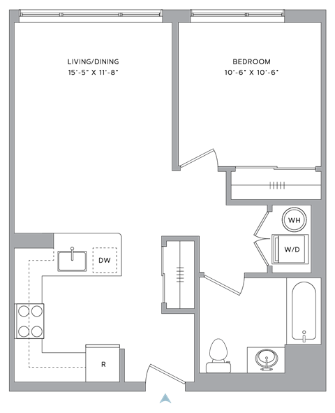 a floor plan of a house