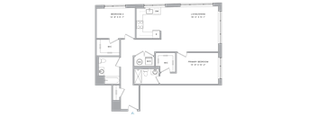 a floor plan of a house