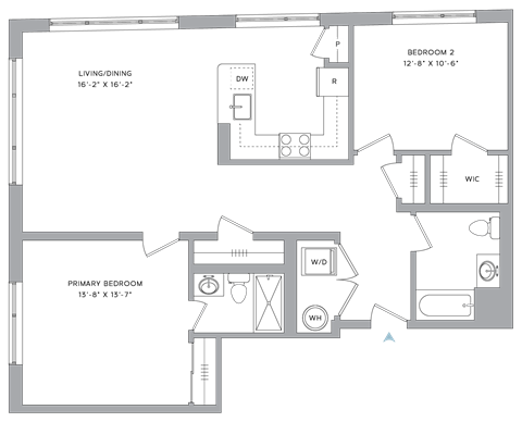 a floor plan of a house
