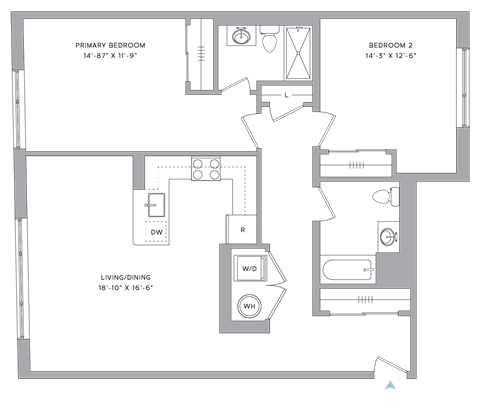 a floor plan of a house