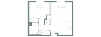 a blueprint of a floor plan of a house