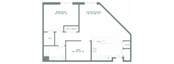 a floor plan of a house with an open floor plan