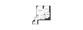 Studio apartment floor plan