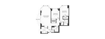 Two bedroom floor plan