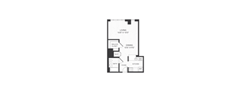 Studio floorplan