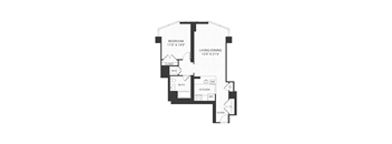 One bedroom floor plan