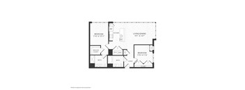 A black and white image of a house floor plan.