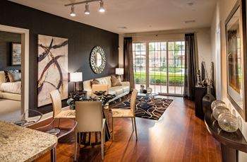 Plank Flooring in Living/Dining Room