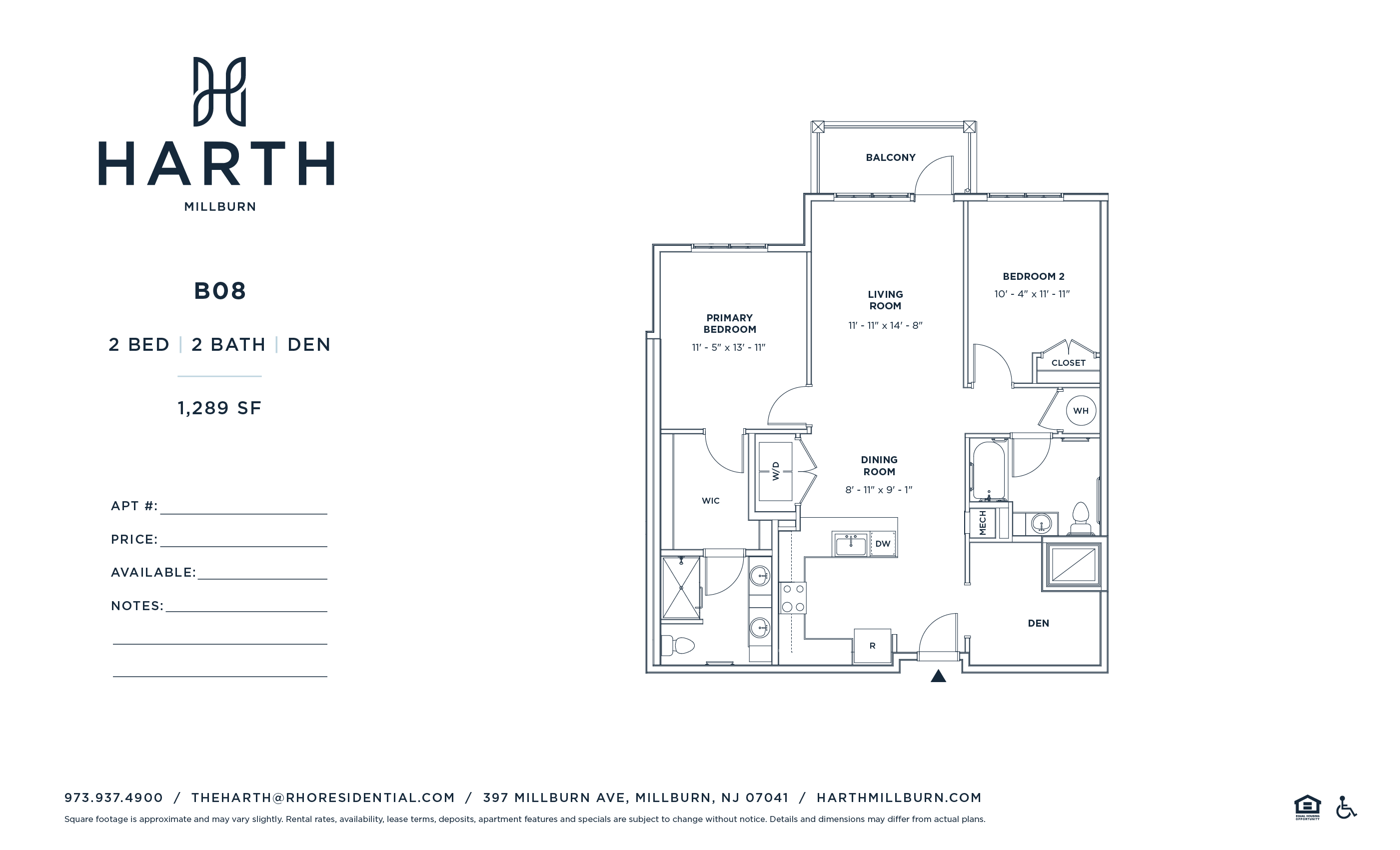 2 bedroom floorplan