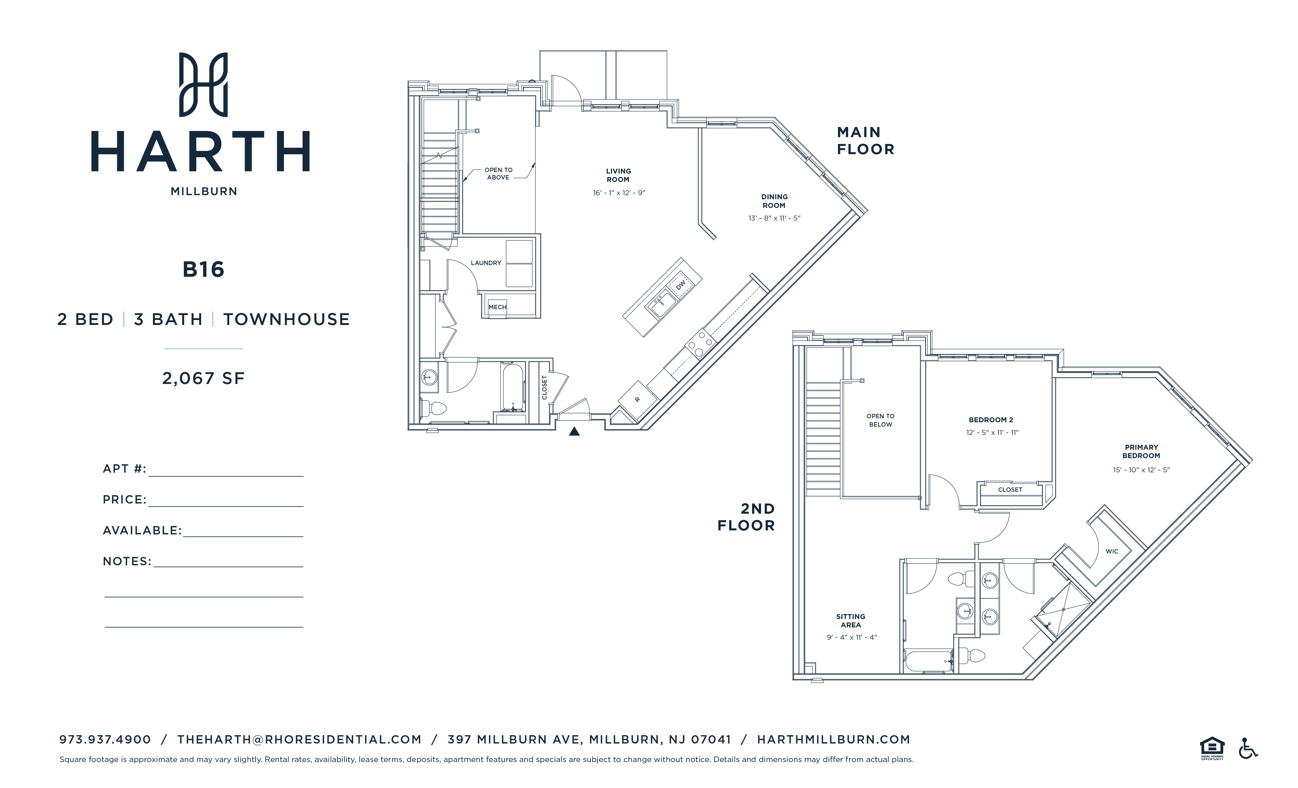 2 bedroom loft floorplan