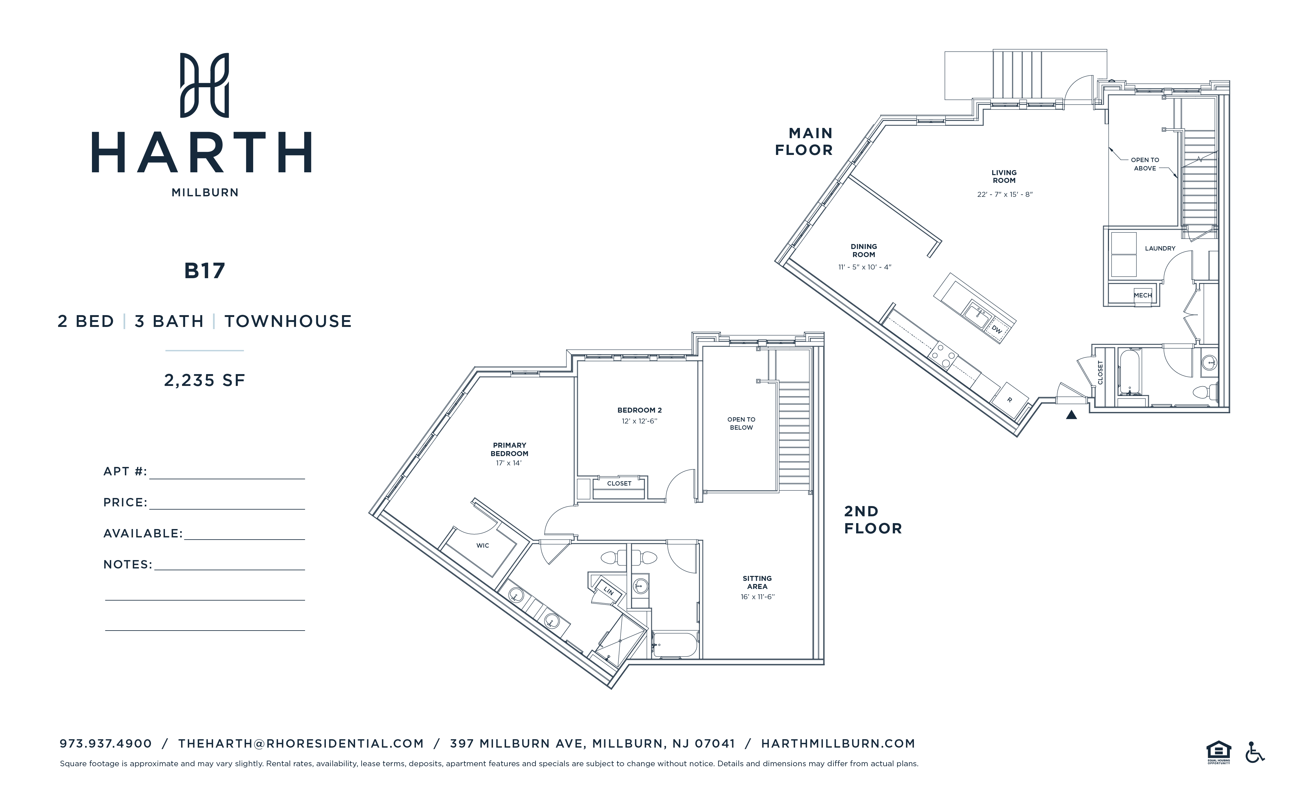 2 bedroom loft floorplan
