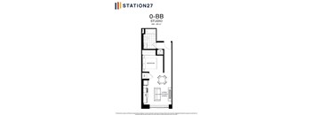 the floor plan of the studio