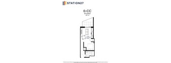 floor plan of the third level of the apartment