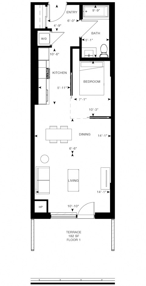 floor plan of the upper level of the house