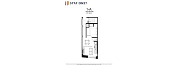 floor plan of the 1a floor plan