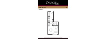 A floor plan for Recital Act III shows a living/slepping area and a dining area.