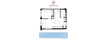 McRae 1 Bedroom + Den Plan 1.5A