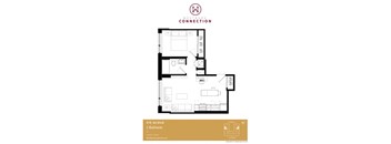McRae 1 Bedroom Plan 1A