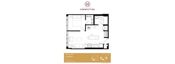 McRae 1 Bedroom Plan 1B