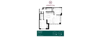 McRae 2 Bedroom Plan 2D