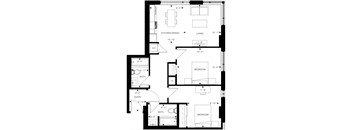 floor plan of the first floor of the house