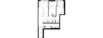 a floor plan of a house with two floors and a basement