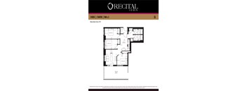 A floor plan for the Recital Act IV shows a layout with three bedrooms, two bathrooms, and a living area.