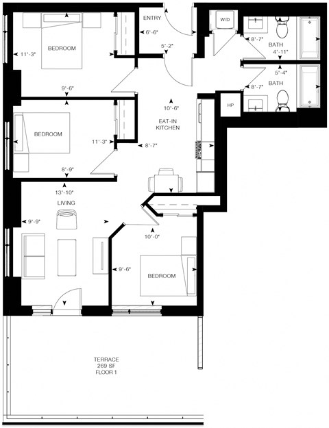 36 Robinson Avenue Studio-4 Beds Apartment for Rent - Photo Gallery 19