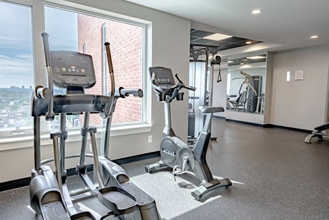 the gym at the apartments for rent