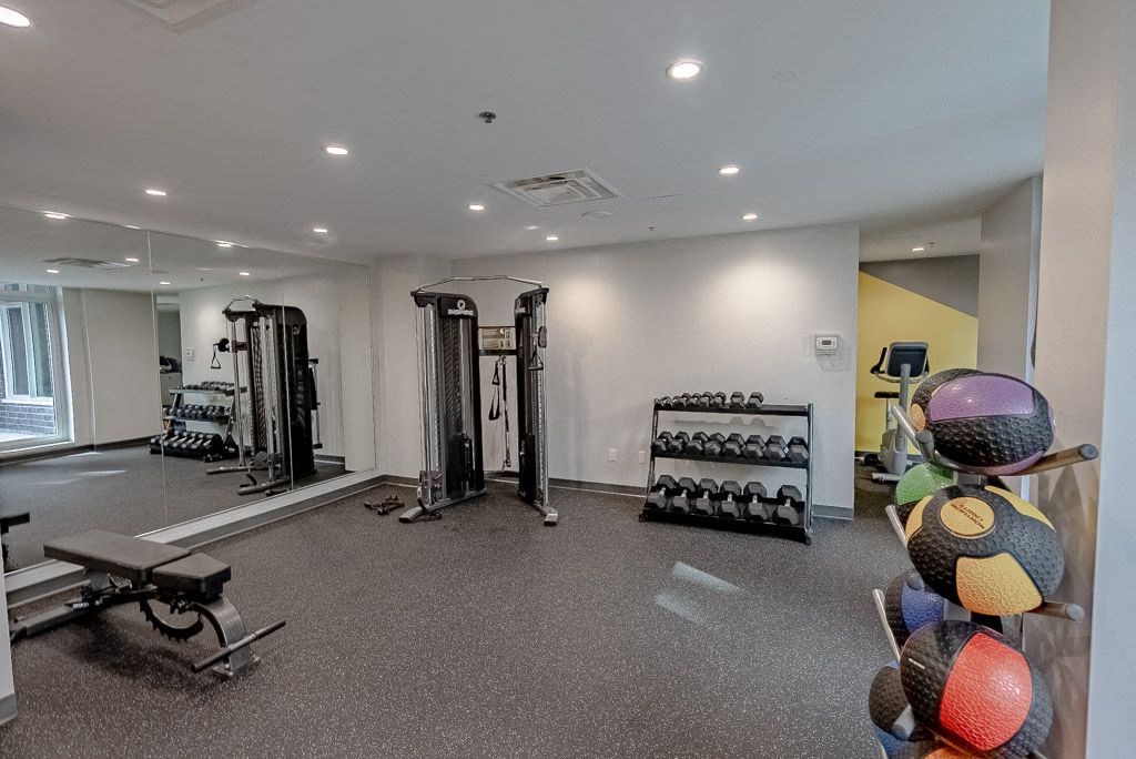 the gym at the preserve apartments