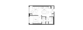 Scott 1 Bed Plan 1B