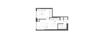 Scott 1 Bed Plan 1D