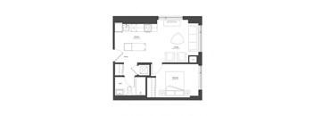 Scott 1 Bed Plan 1F