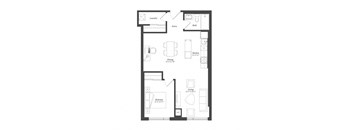 Scott 1 Bed Plan 1G
