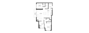 Scott 2 Bed + Den Plan PH2.5A