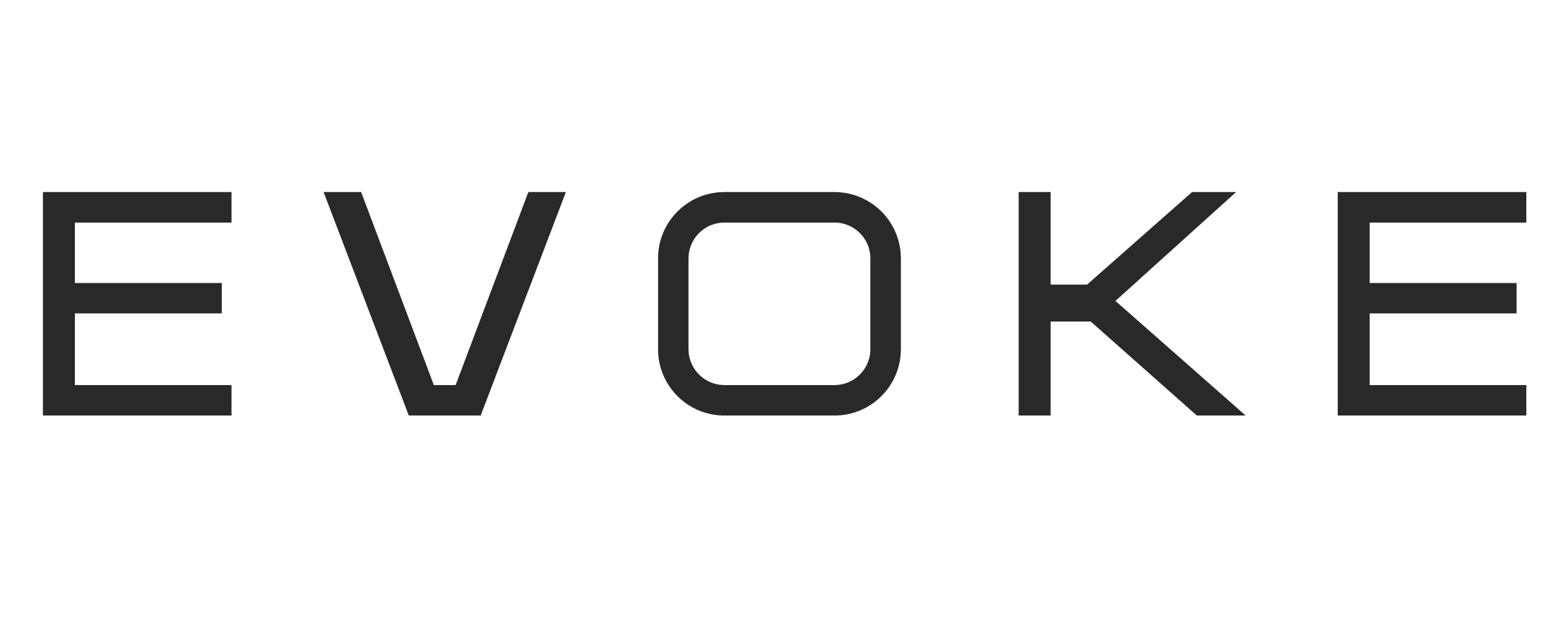 The image features the word "EVOKE" in large, bold letters.