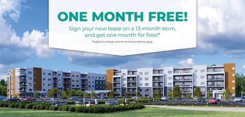 one month free sign your new lease on a 13 month term