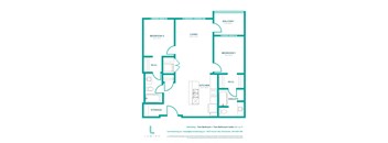 a floor plan of a two bedroom apartment