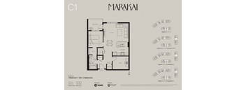 the floor plan of the apartment