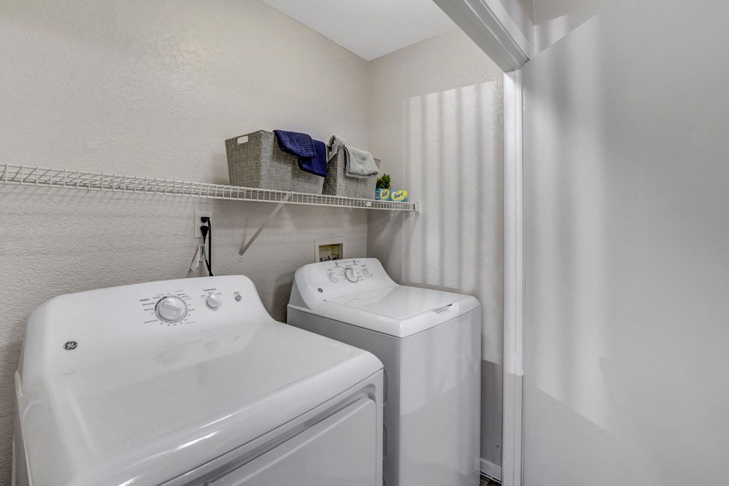 Laundry room with a washer and dryer at Parkway at Silverado Ranch, Las Vegas, NV