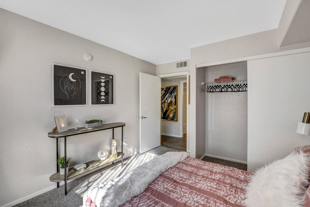 Bedroom and Closet at Parkway at Silverado Ranch, Las Vegas, NV, 89183