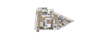 2 bedroom 2 bath with den