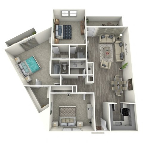 3 bedroom 2 bath at Evoq Apartment Homes, Las Vegas  