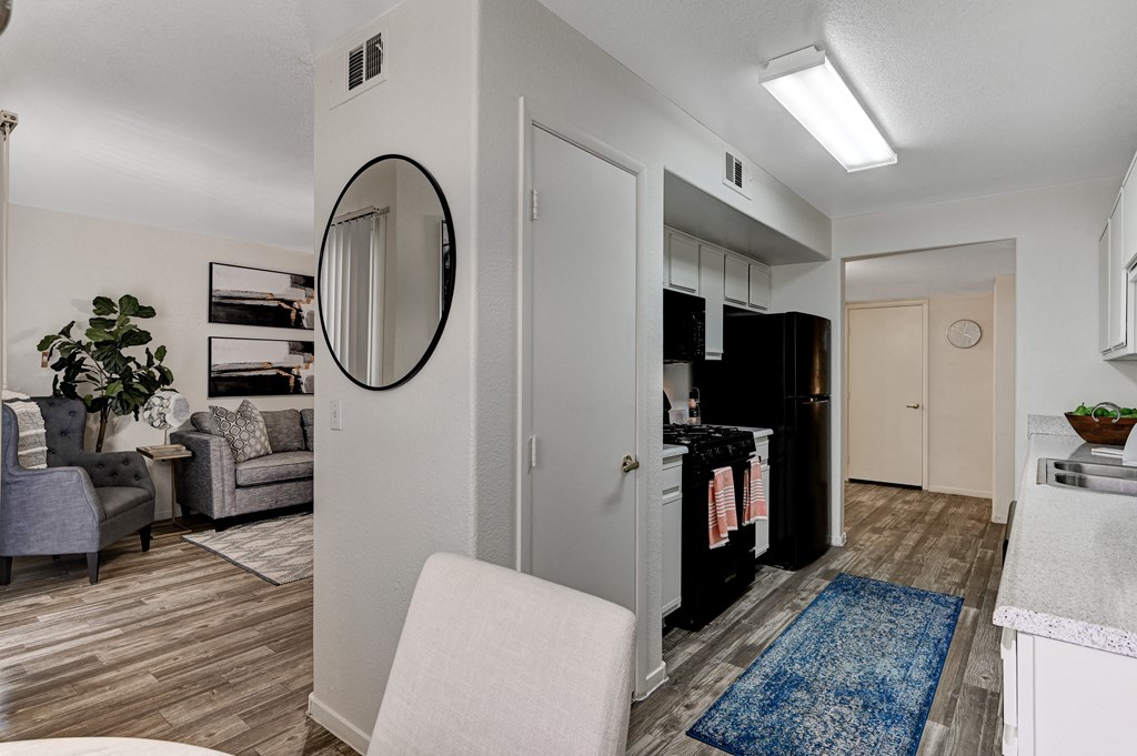 Living Area and Kitchen