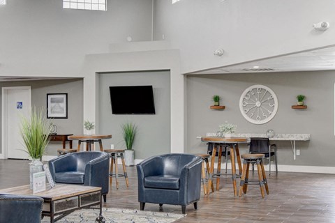 Clubhouse With TV at Maryland Villas Apartments, Las Vegas, NV, 89101