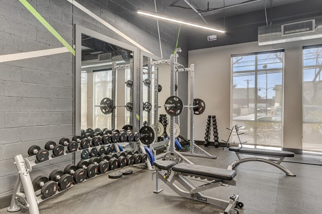 Well appointed fitness center