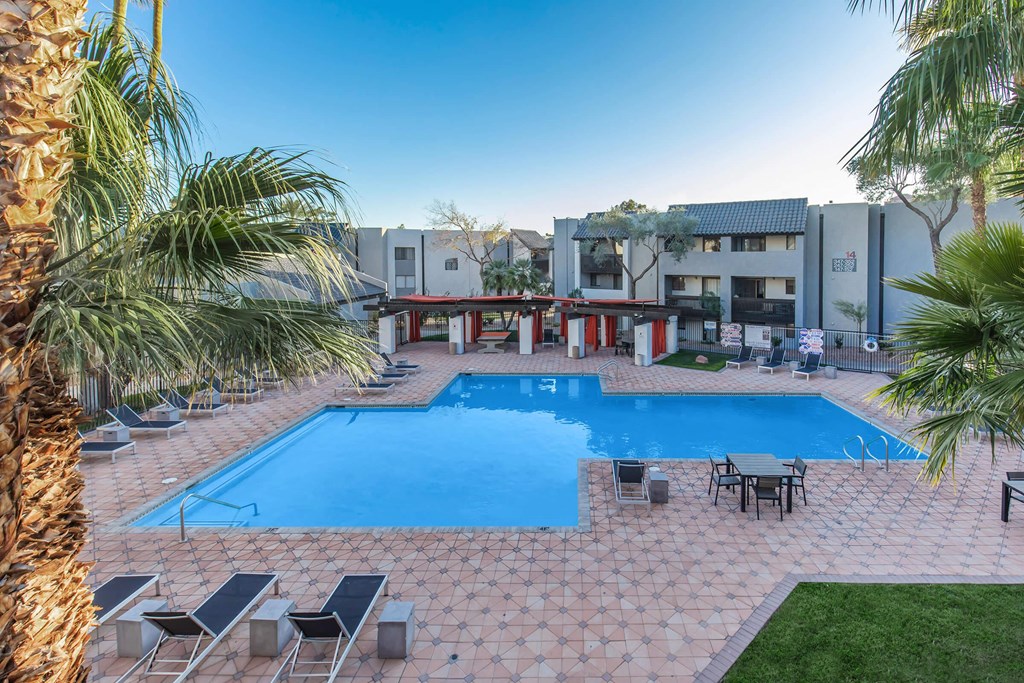 a view of the pool at Evoq Apartment Homes, Las Vegas, 89169  