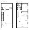 1 bedroom townhouse