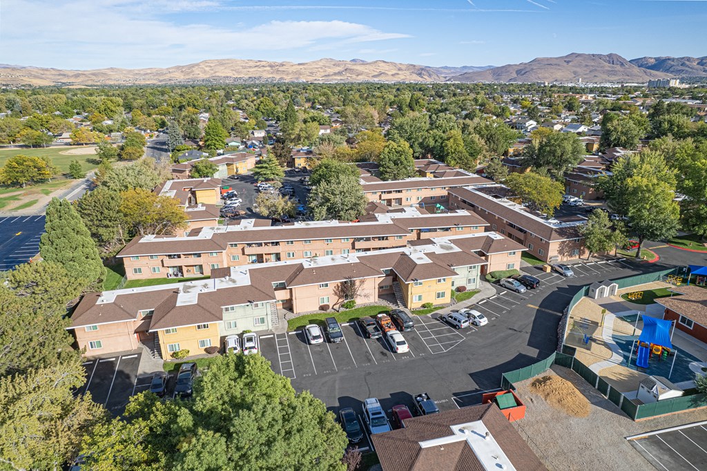 Aerial View Aerial View at Parkside Gardens Apartments, Sparks, NV 89169