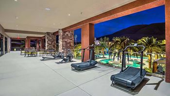 Fitness Center With Outside View at Tuscan Highlands, Las Vegas